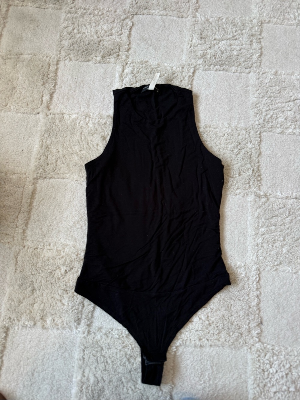 Final Touch Black Sleeveless Bodysuit